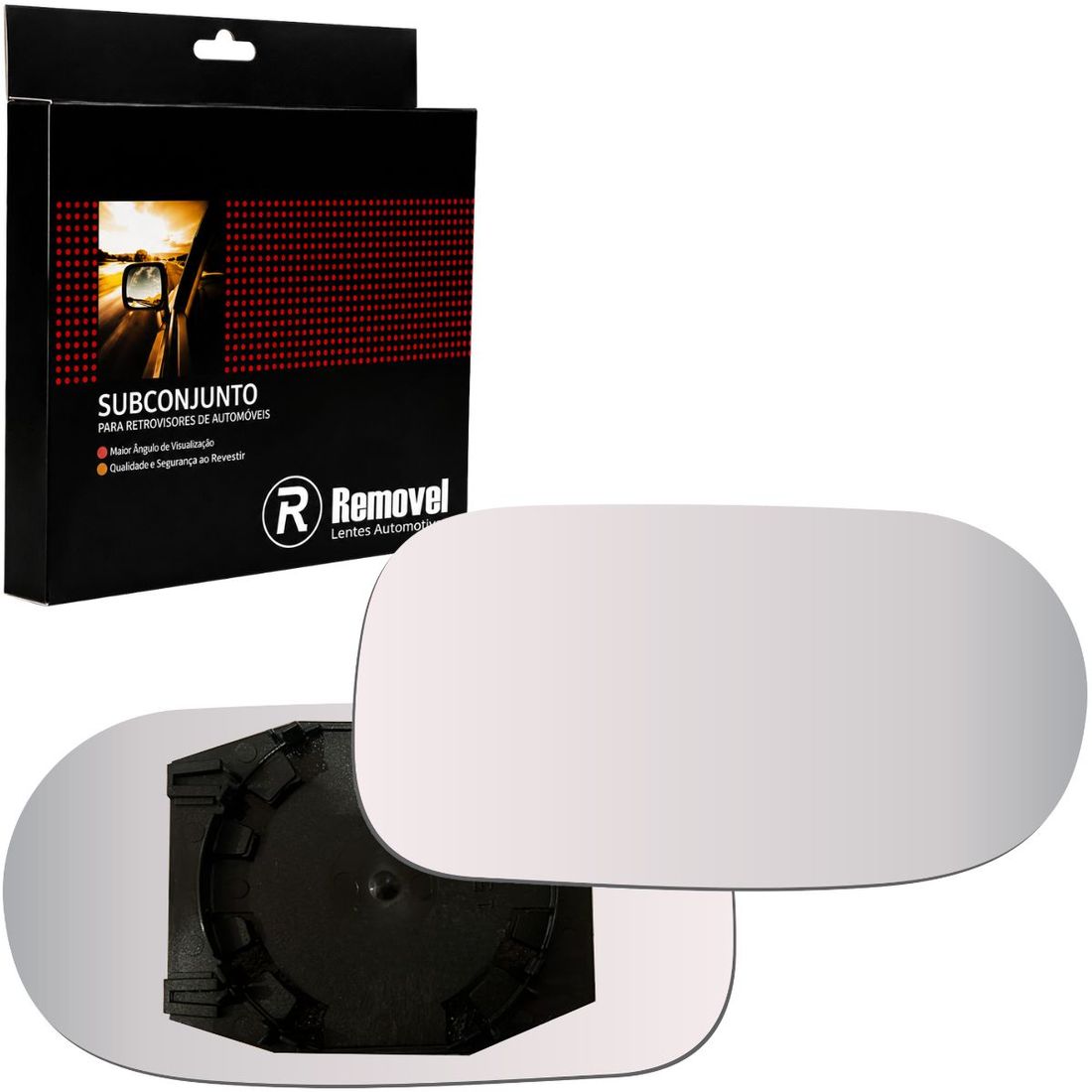Lente Retrovisor Direito Fiat Palio Strada Siena 2001 A 2004 (Modelo Metagal)