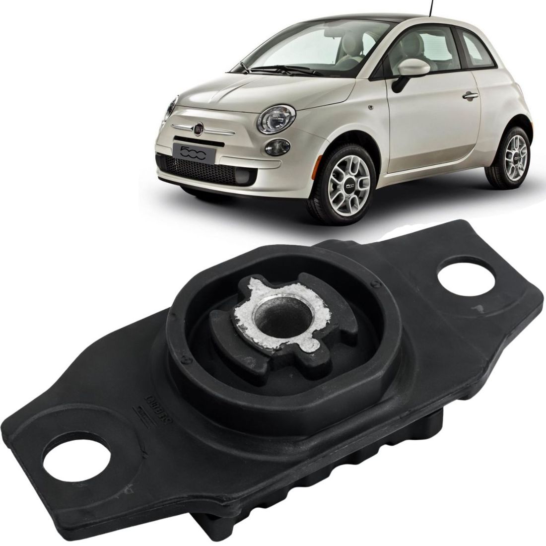 Coxim Superior Câmbio Fiat 500 1.4 8v 2012 a 2017 Esquerdo