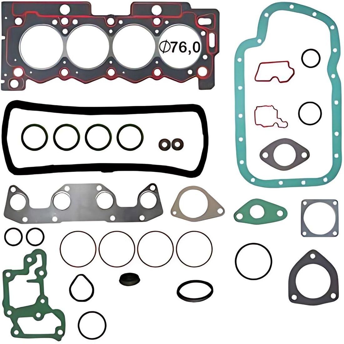 Jogo Junta Motor Citroen C3/C3 Picasso 1.5 12/... Peugeot 208 1.5 13/... FIBRA 1,20mm