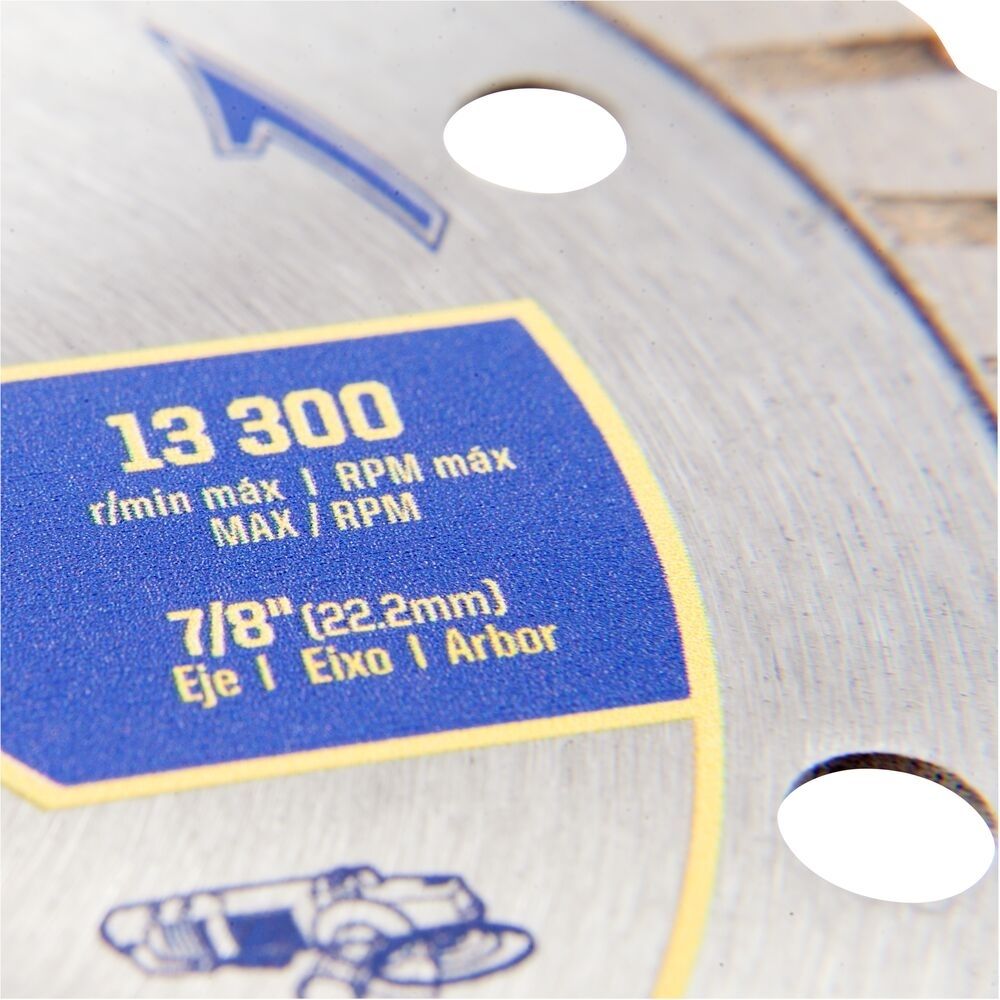 Disco Diamantado Turbo Irwin 4.1/2 Furo 22mm Disco Diamantado Turbo Irwin 4.1/2 Furo 22mm