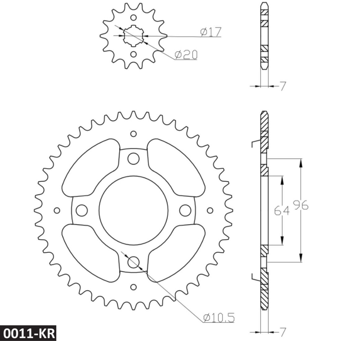 Kit Relação Honda CG 125 TITAN 00/04 ES/KS 99/08 Fan 05/08 Kit Relação Honda CG 125 TITAN 00/04 ES/KS 99/08 Fan 05/08