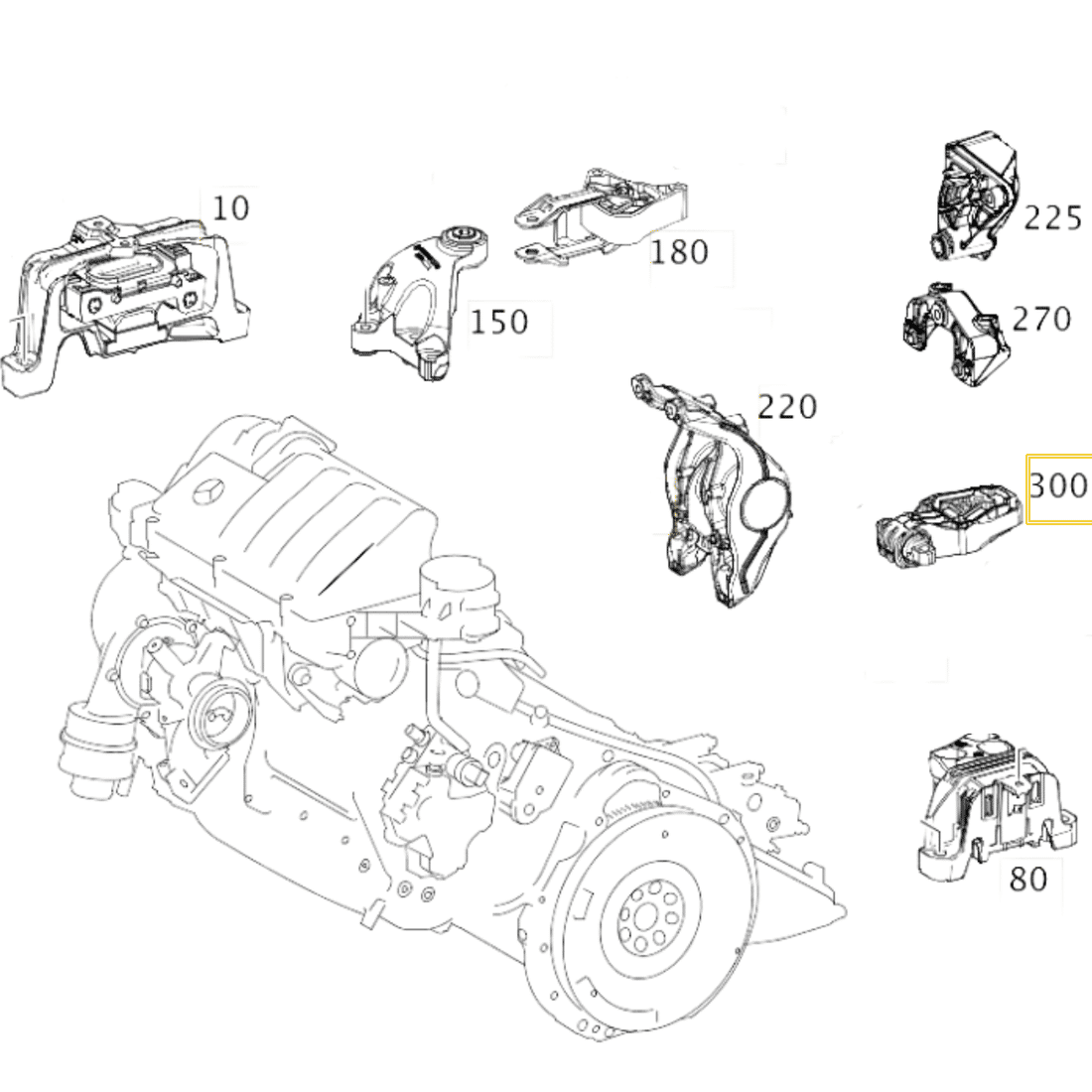Coxim Motor Traseiro Câmbio MBB