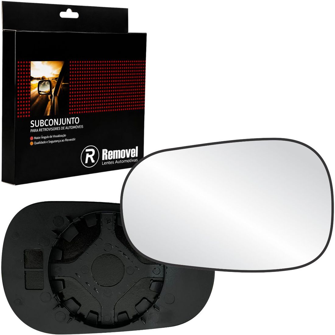Lente Retrovisor Esquerdo Renault Clio 1999 A 2012 Logan 2006 A 2009