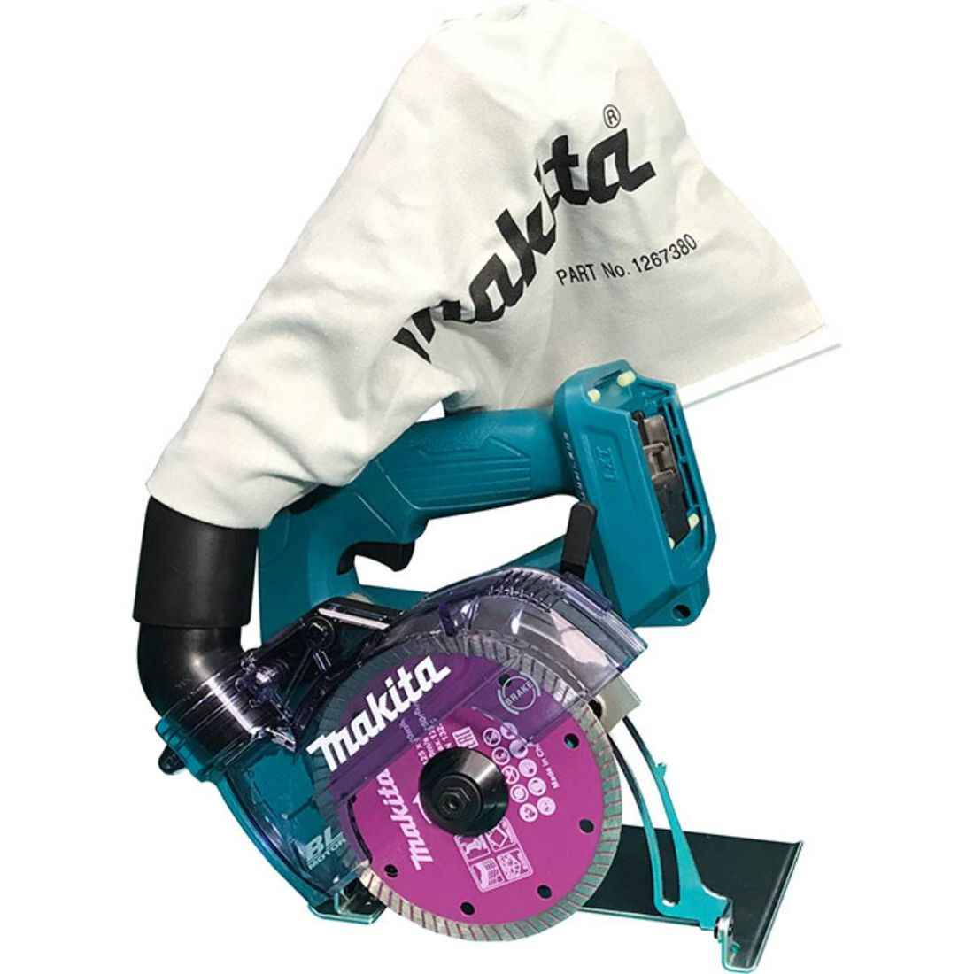 Serra Mármore Makita DCC500 1 Bateria 18V LXT 3Ah e Carregador