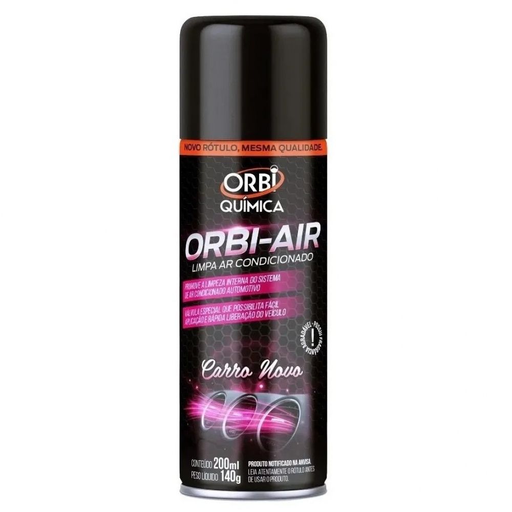 Limpa Ar Condicionado Orbi Air Carro Novo 200ml