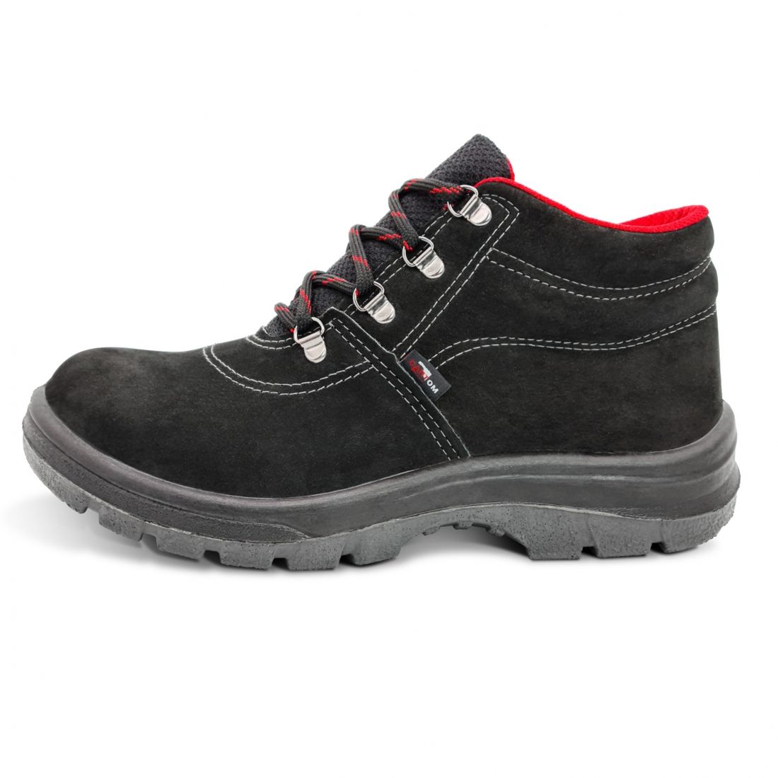 Botina Nobuck Preto Sem Bico Tamanho 41 Cartom