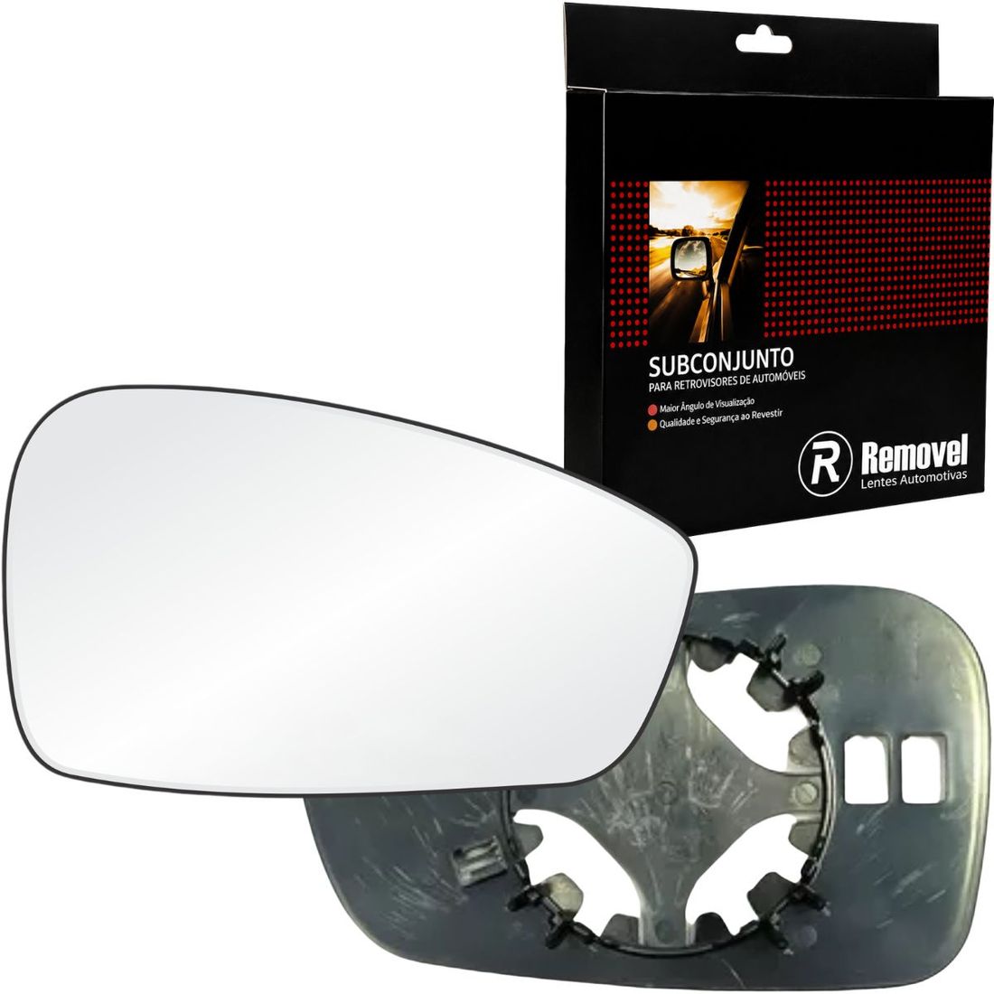 Lente Retrovisor Direito Ford Fiesta 2011 A 2020