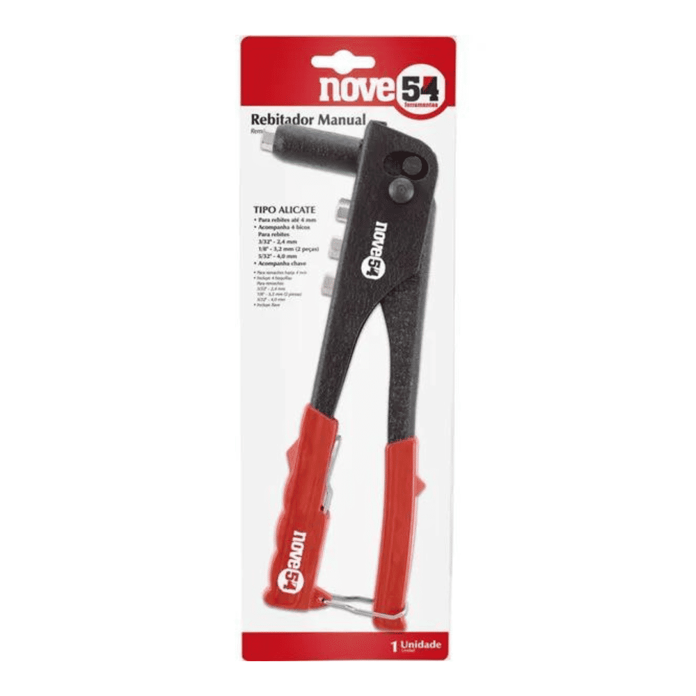 Rebitador Manual 2,4 A 4,0mm Nove54