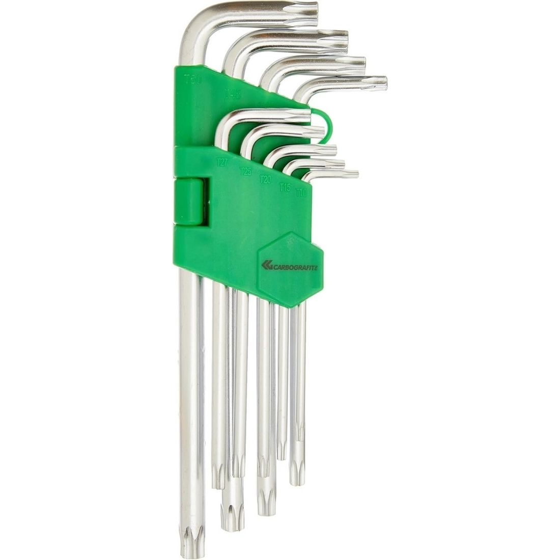 Jogo Chaves Torx "L" Longas T10-T50 9 peças Carbografite