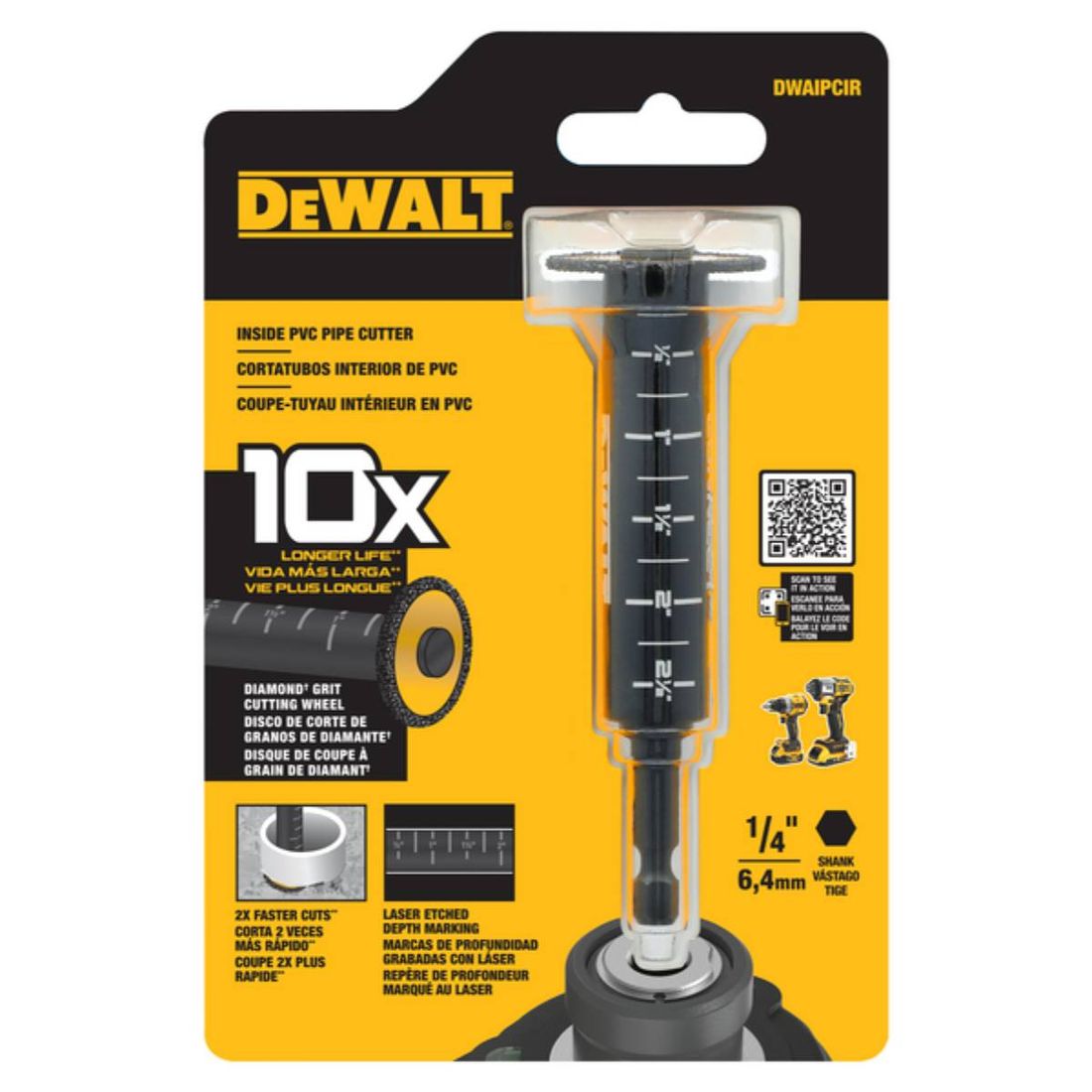 CORTADOR DE TUBOS PVC/PEX 34X64X2MM DEWALT CORTADOR DE TUBOS PVC/PEX 34X64X2MM DEWALT