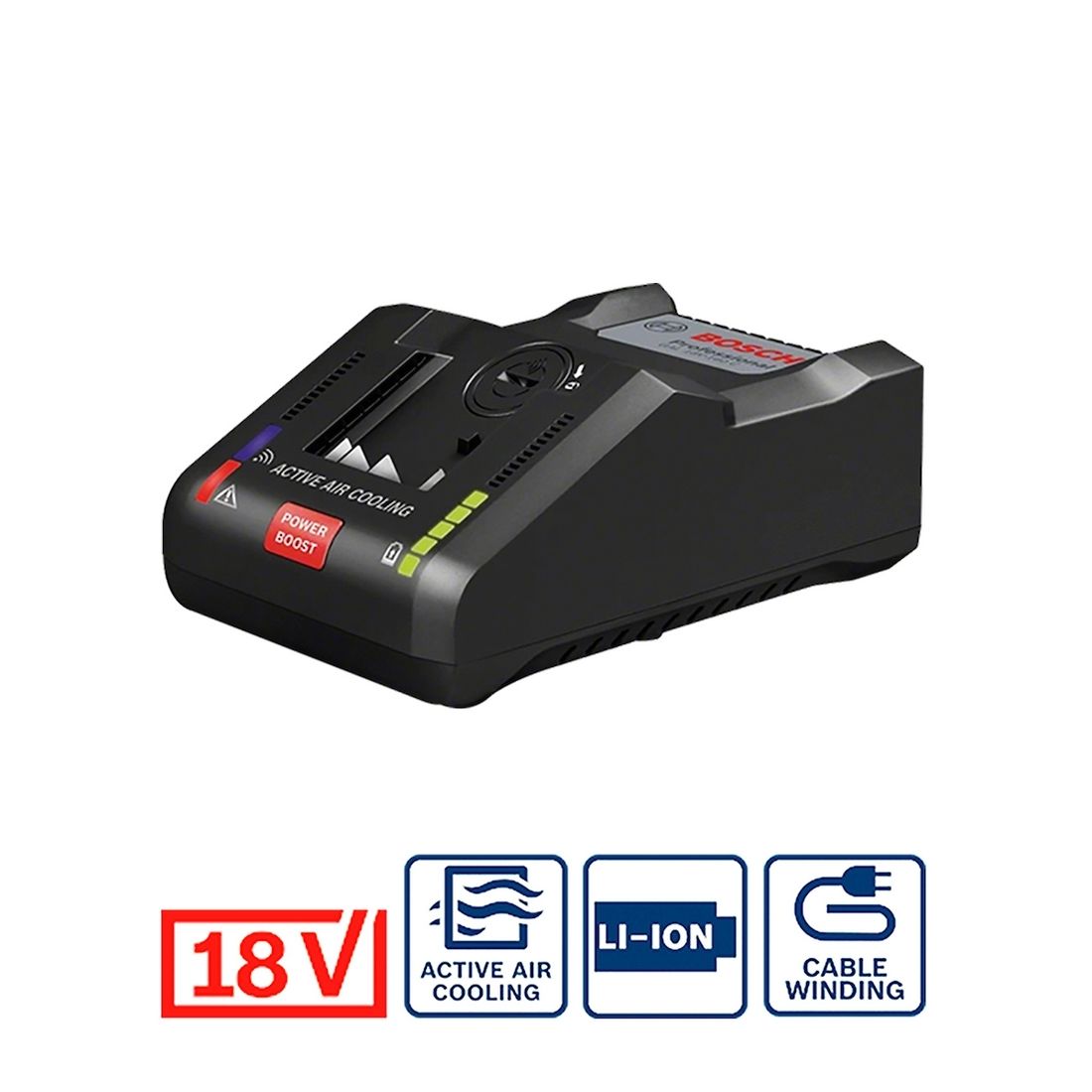 Carregador Para Baterias Bosch Super Rápido 8Ah 18V 220V
