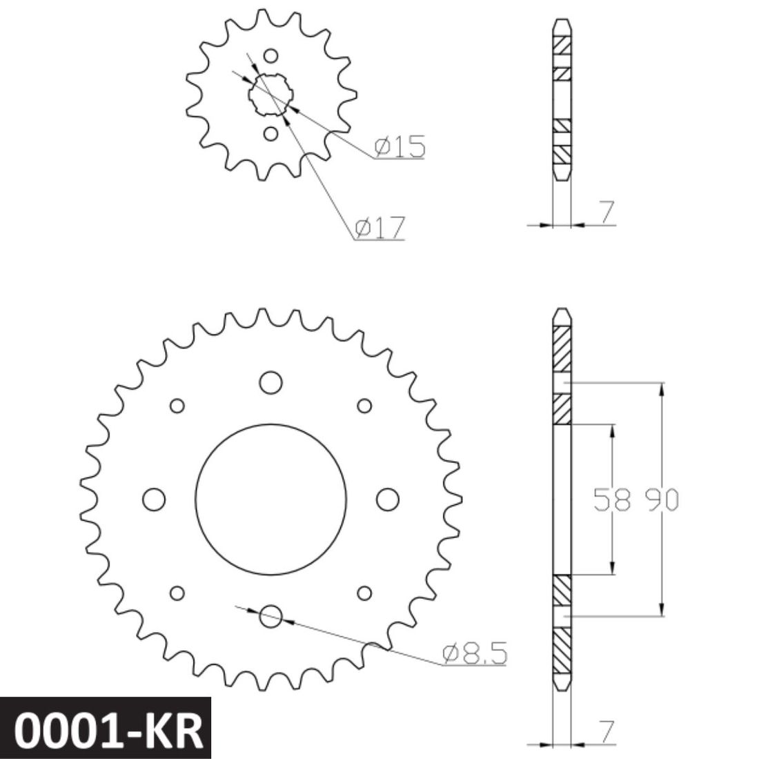 Kit Relação Cobreq Sem Retentor Honda Biz 100 1998 A 2006
