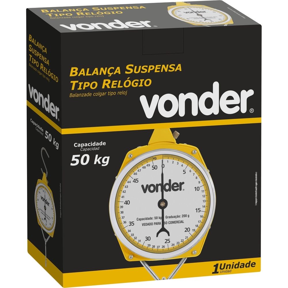 Balança Suspensão Tipo Relógio 50 kg Vonder 3885000050