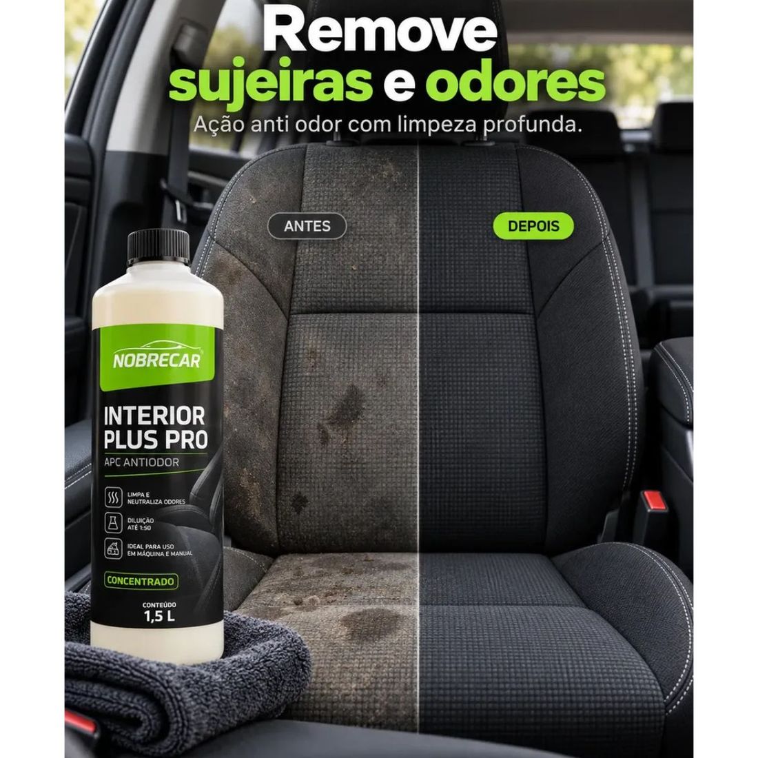 Limpador Multiuso Interior Plus Pro 1,5L Nobre Car