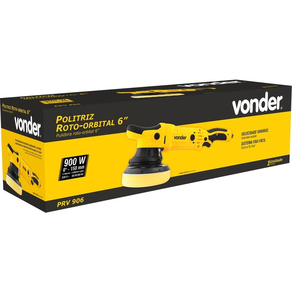 Politriz Roto Orbital 6" 900W 220V PRV906 Vonder