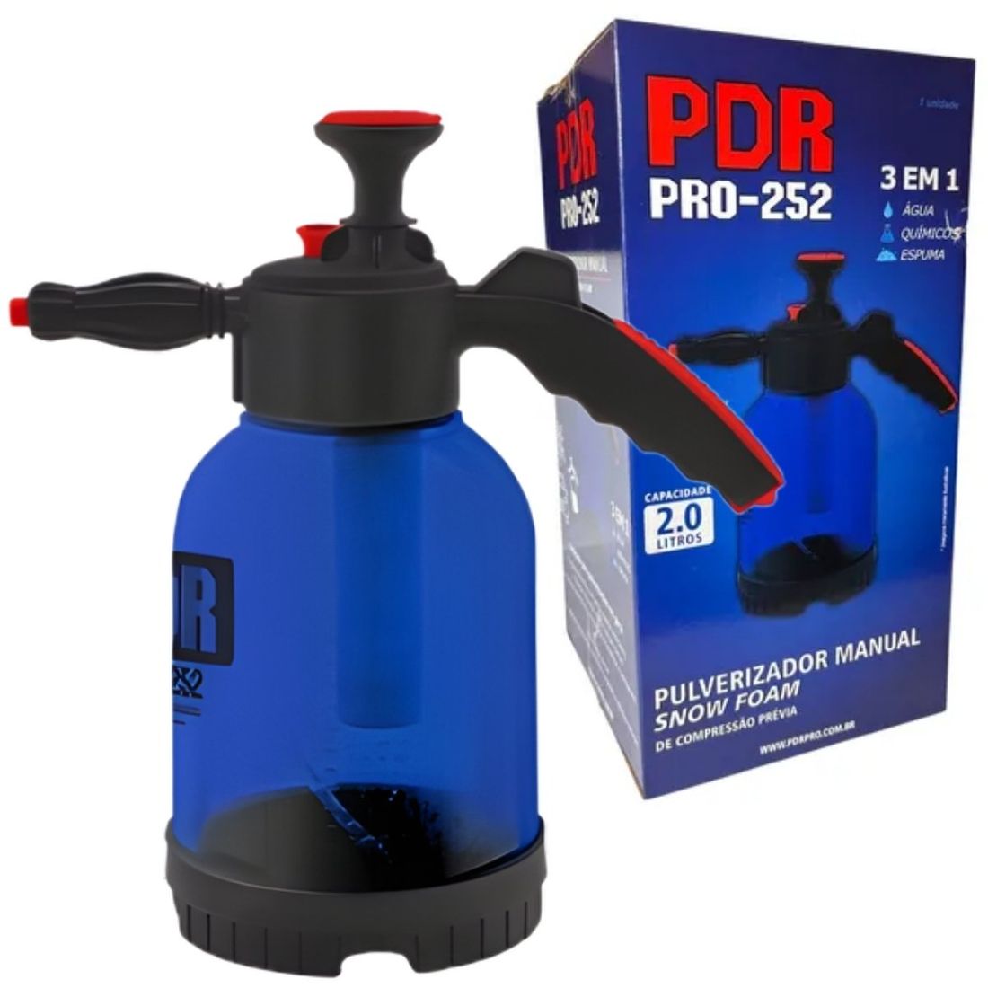 Pulverizador e Aplicador Manual Espuma Snow Foam Manual 2L PDR
