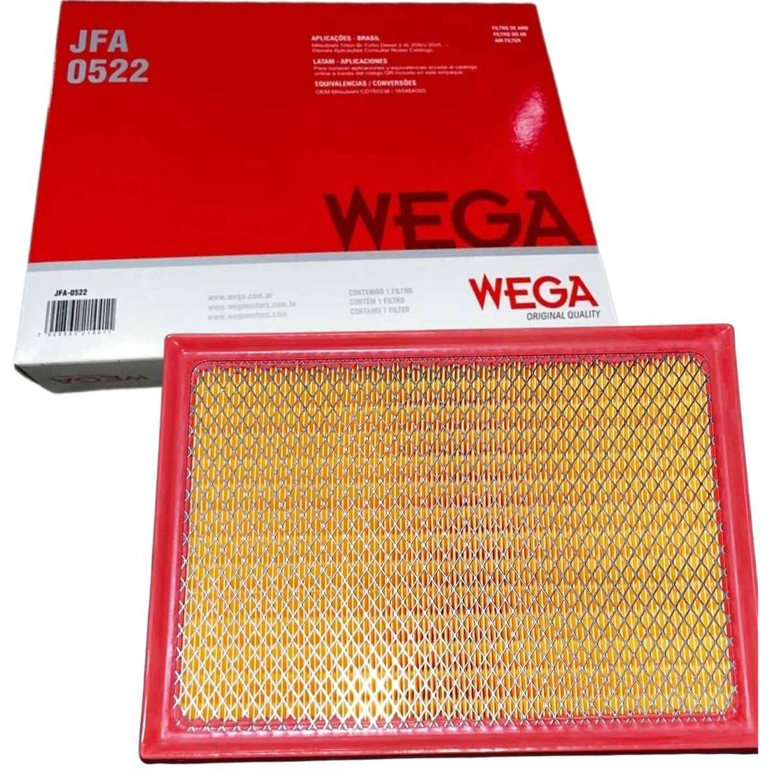 Filtro Ar Wega Mitsubishi L200 Triton 2.4 Após 2025 Filtro Ar Wega Mitsubishi L200 Triton 2.4 Após 2025