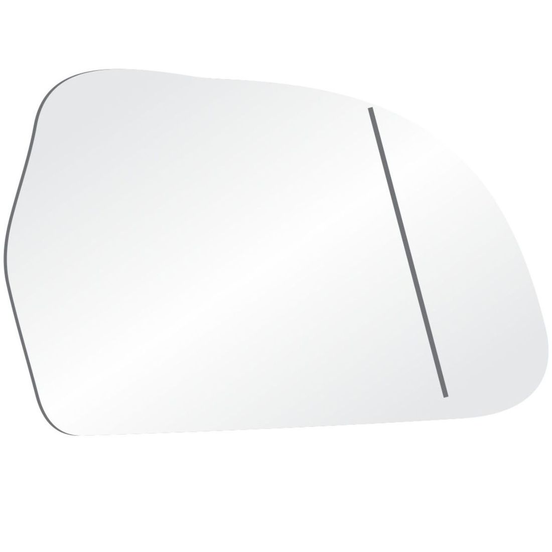 Lente Retrovisor Direito Audi Q3 Asférico Térmico SB326