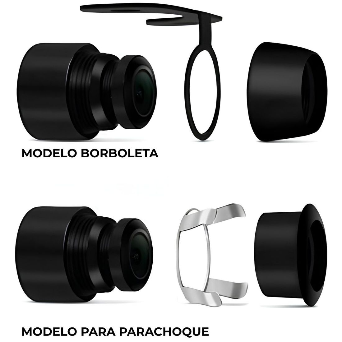 Câmera De Ré Ou Frontal Borboleta Roadstar