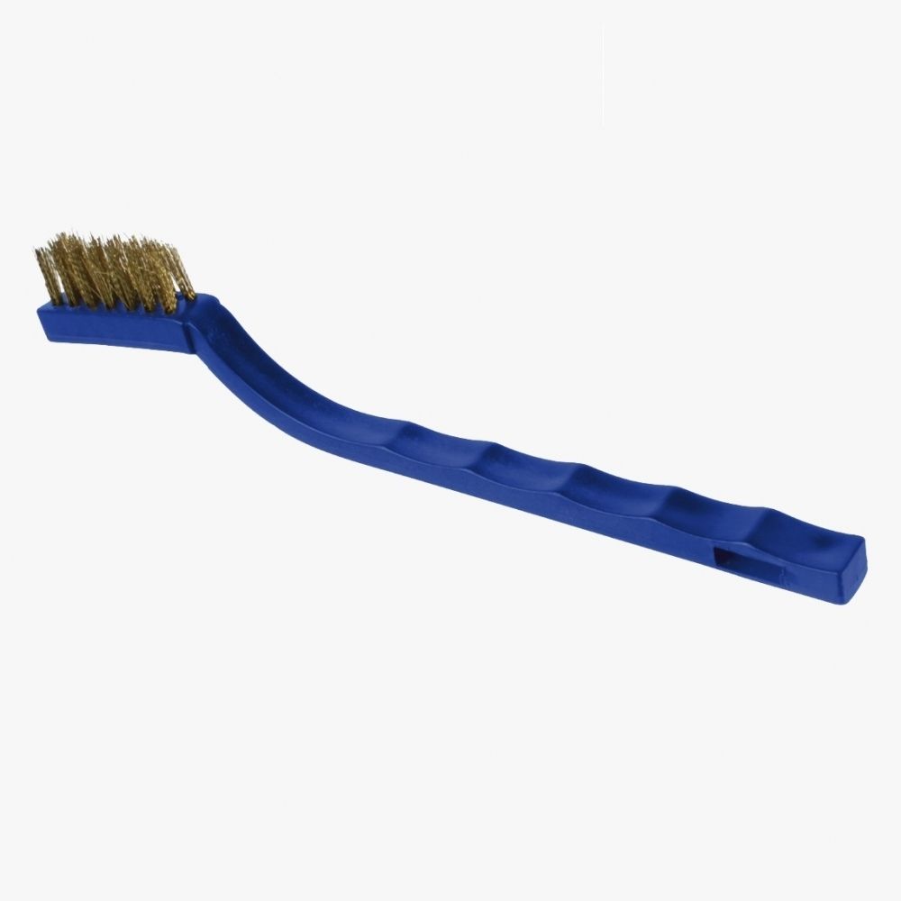 Escova Aço Manual Cabo Plástico 3x7 "Tipo Escova de Dente"