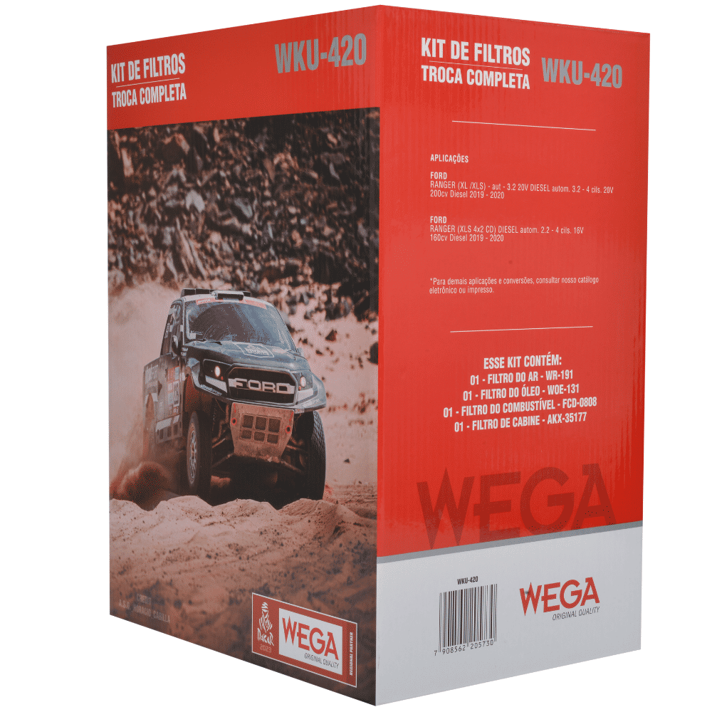 Kit Filtros Wega Ford Ranger 2.2/3.2 19/20