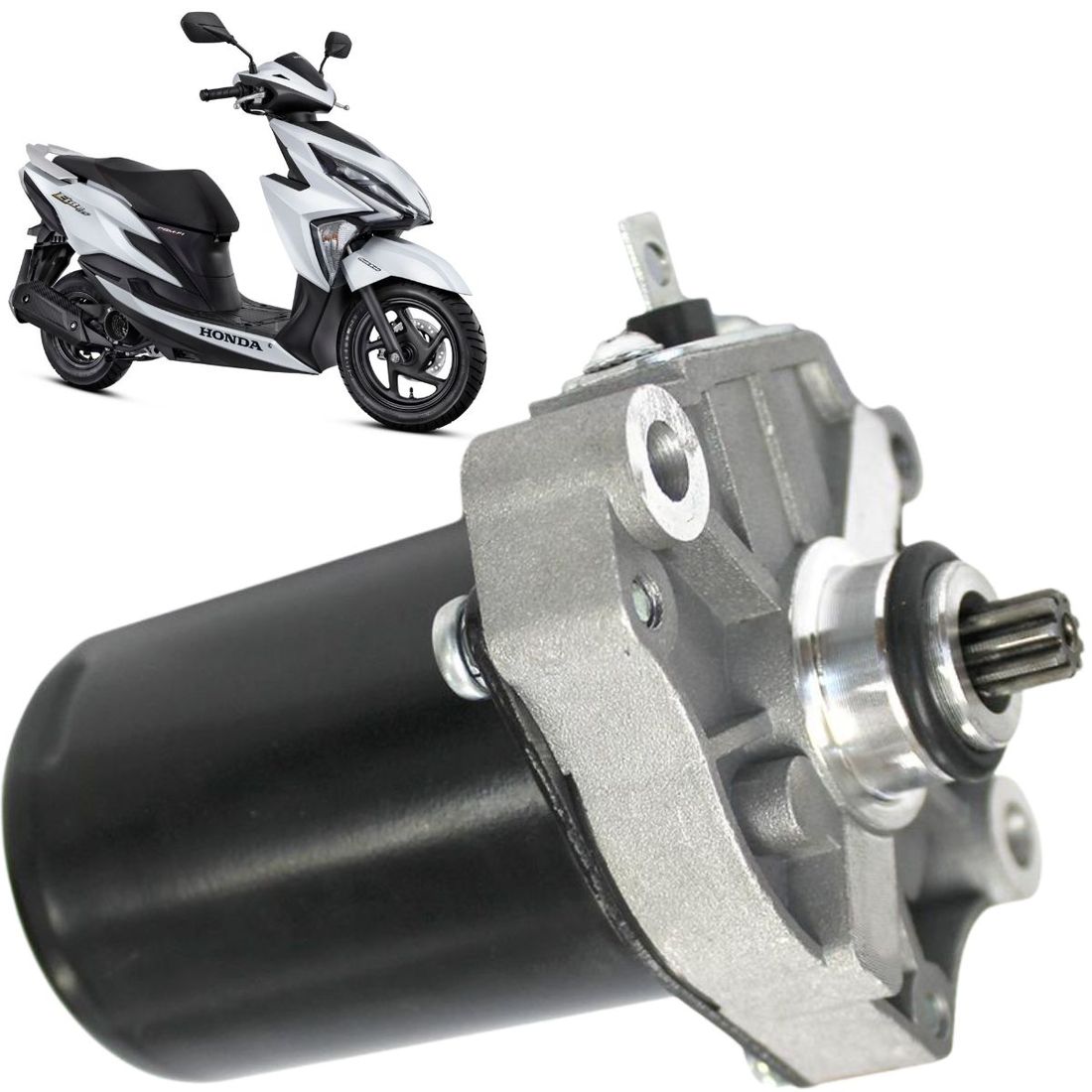 Motor de Partida Honda Elite 125 2019 a 2026