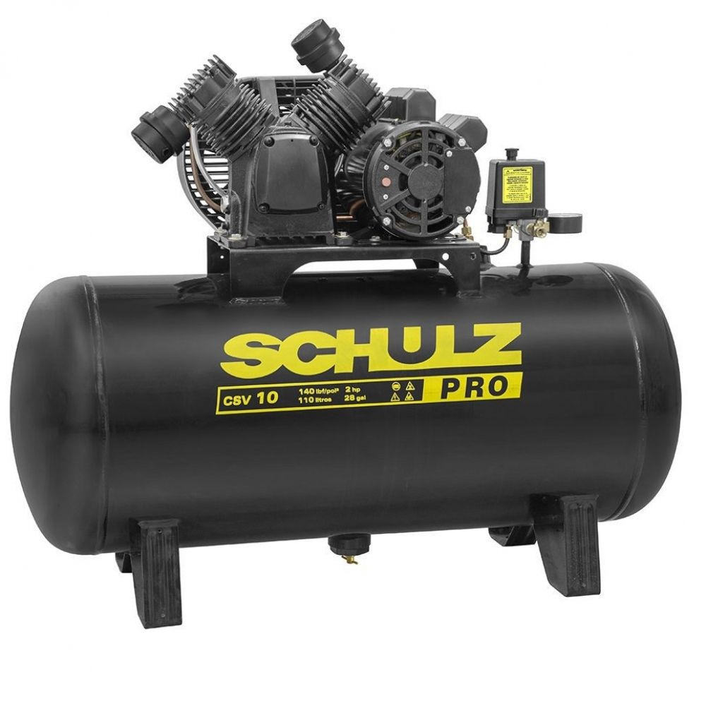 Compressor Ar Schulz PRO 10Pés 110L 140PSI  CSV 10/110 PRO Schulz
