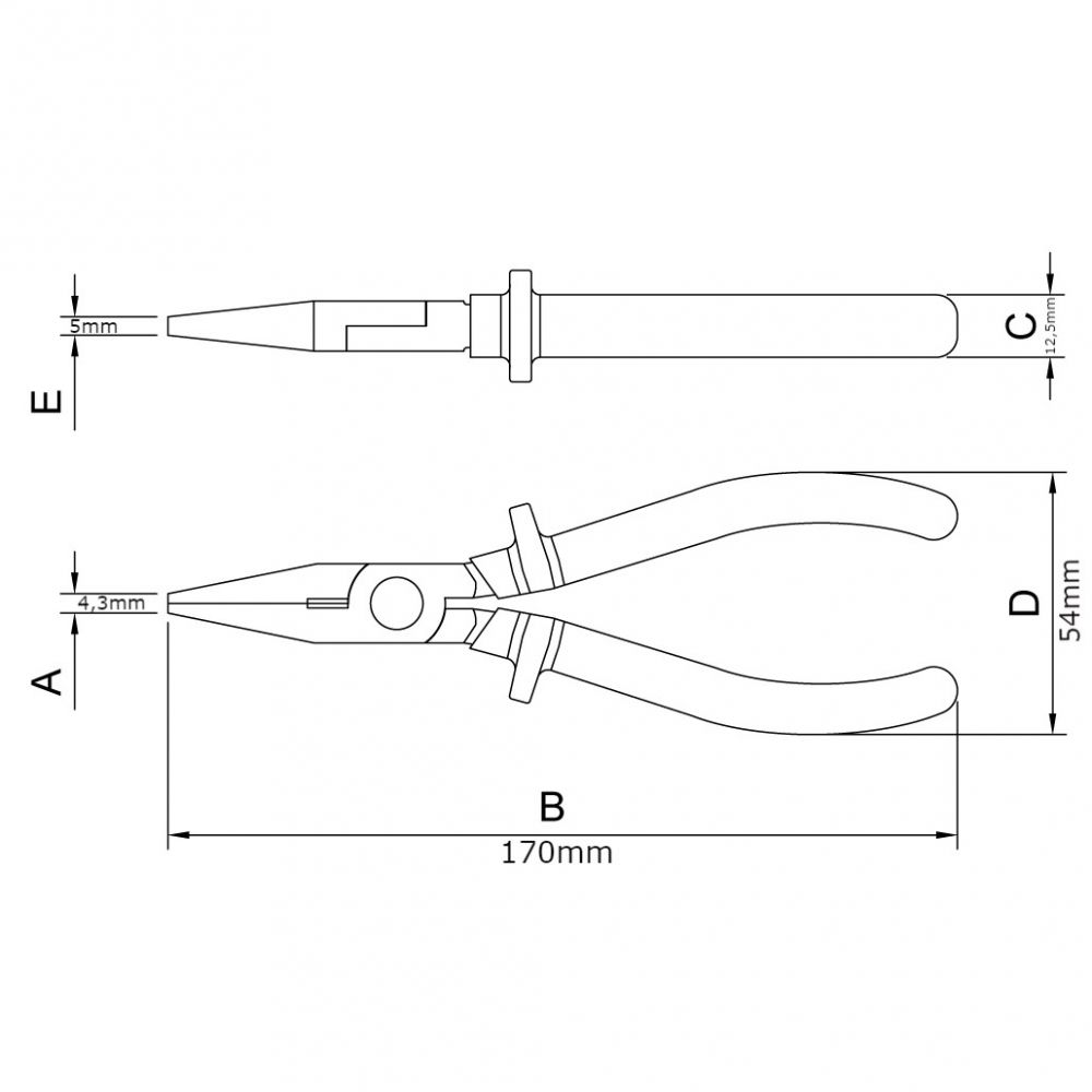 Alicate Bico Chato Isolado 1.000 V 6" Tramontina PRO 44006/106 Alicate Bico Chato Isolado 1.000 V 6" Tramontina PRO 44006/106