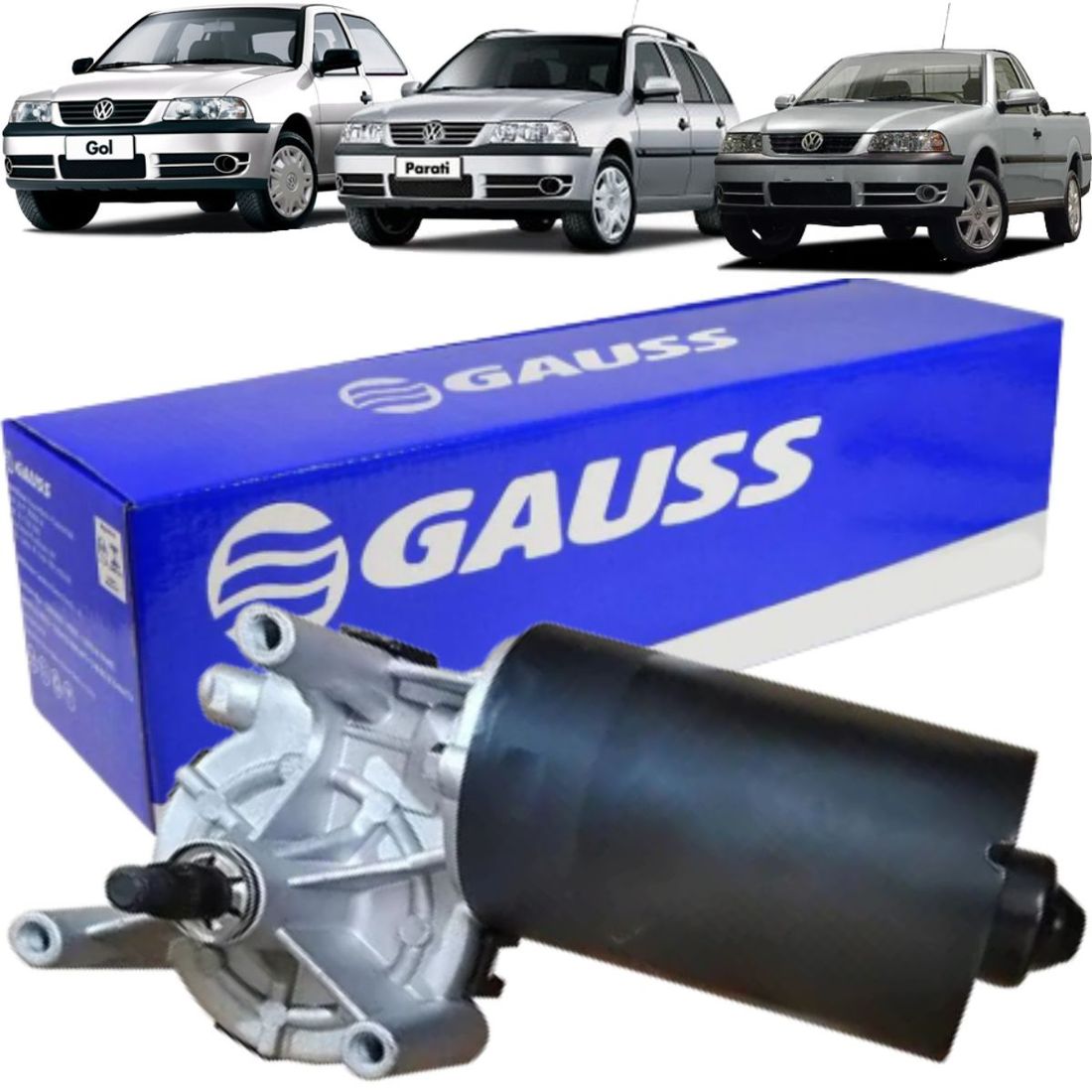 Motor Limpador Parabrisa VW Gol Saveiro Parati 1999 a 2005 Motor Limpador Parabrisa Logus Pointer Es