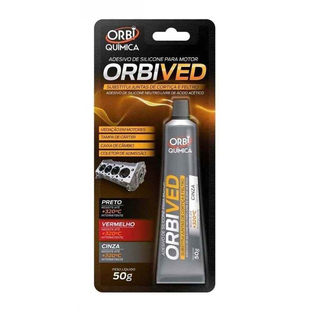 Orbi White Seal Silicone Substitui Junta Cinza 50g