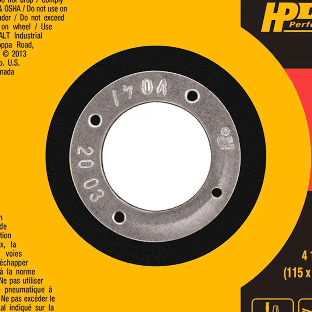 Disco Corte Inox DeWalt 4.1/2" X 1,0mm X 7/8"