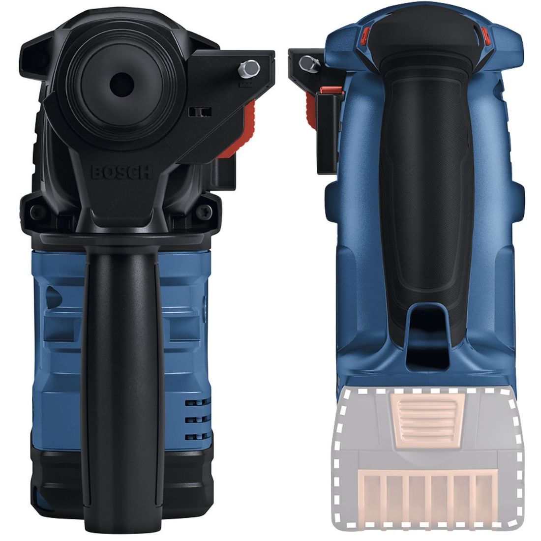 Combo Chave Impacto + Martelete Bosch SDS com 2 Baterias 18v 4ah e Carregador