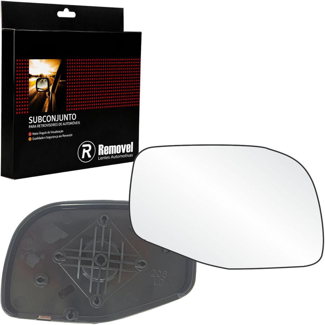 Lente Retrovisor Direito Ford Ranger Xlt 1998 A 2009