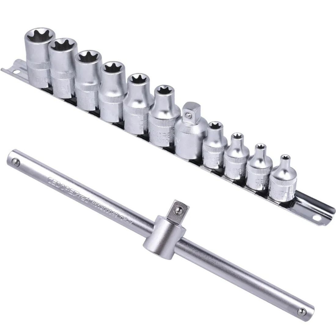 Jogo de Soquetes TORX Gedore RED Encaixe 3/8-1/2" 12 peças GR58018012