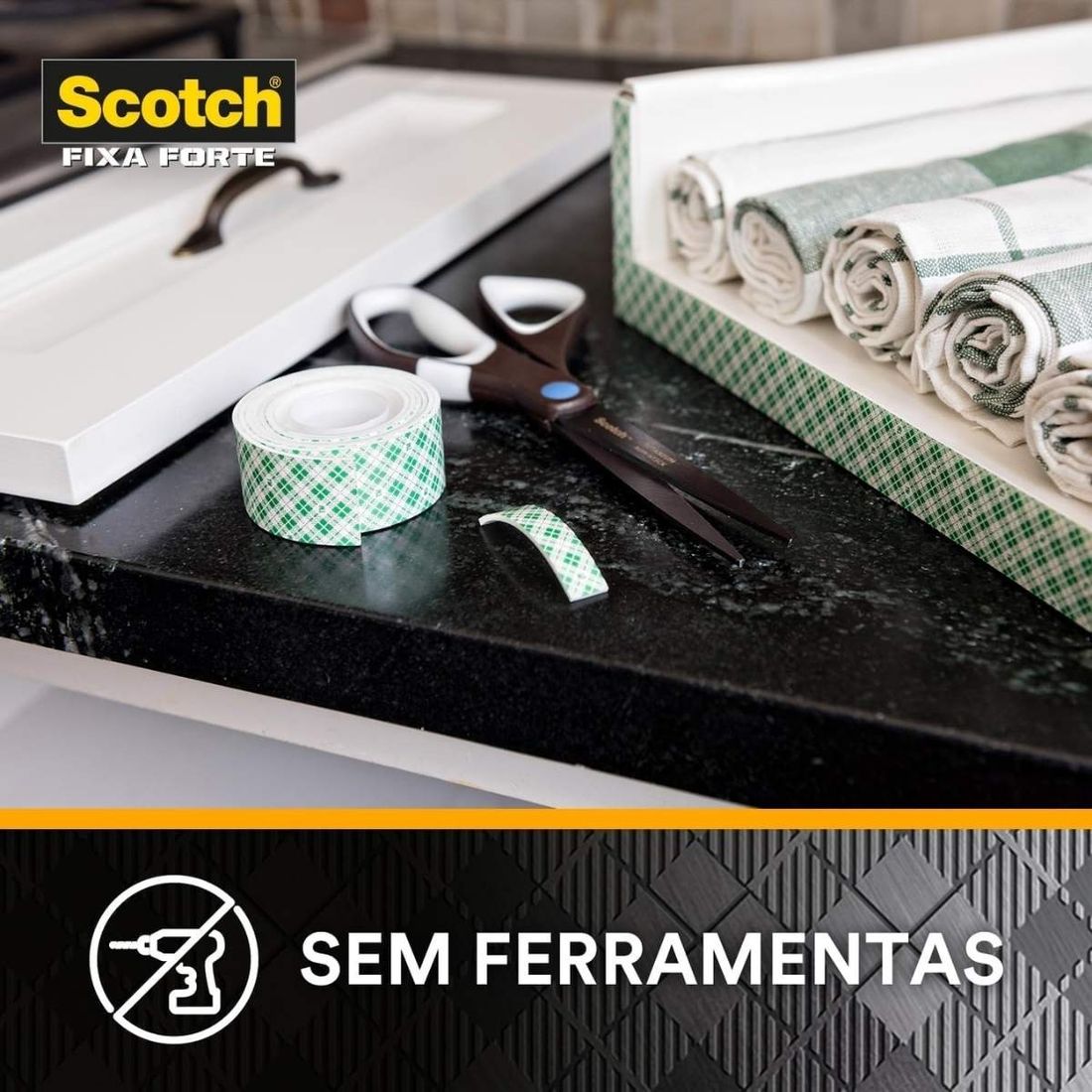 Fita Dupla Face 3M Scotch Fixa Forte Extrema 12mm x 2m