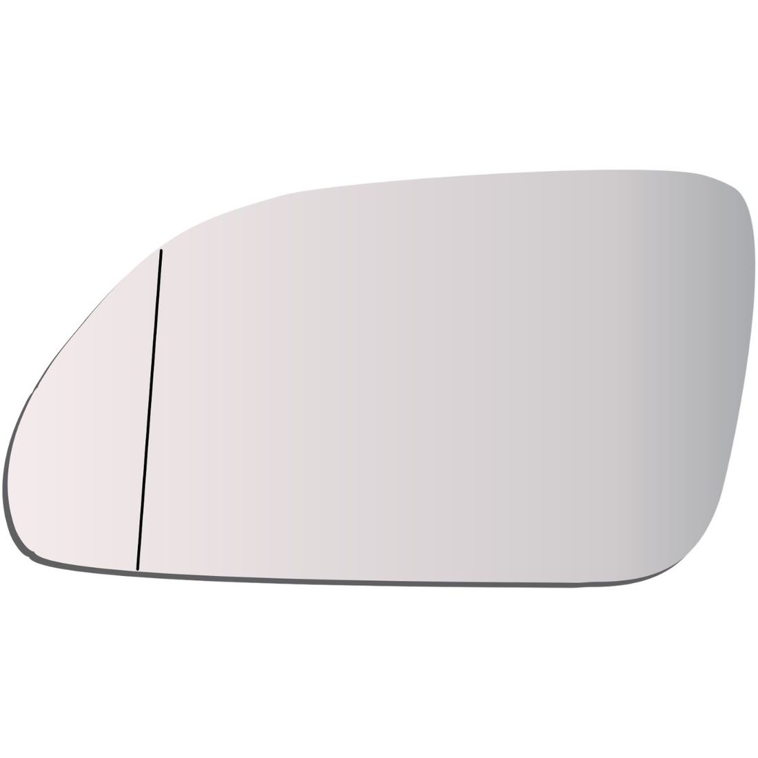 Lente Retrovisor Esquerdo VW Golf Polo 2008 A 2014 - Asférico