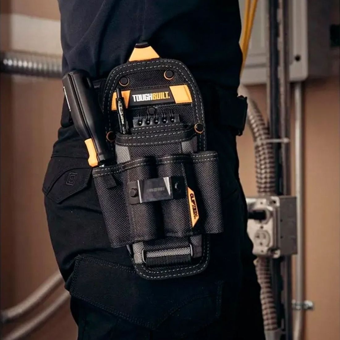 Porta Ferramentas 6 Bolsos Grandes Cliptech Toughbuilt