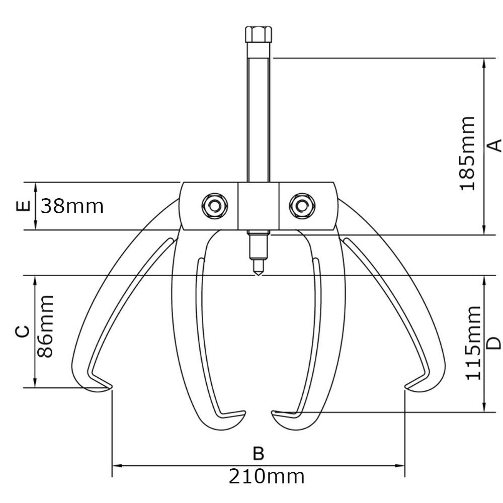 Sacador de Polias 3 Garras 6" Tramontina PRO 44029/006