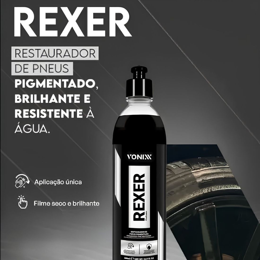 Restaurador De Pneus Rexer 500ml Vonixx Restaurador De Pneus Rexer 500ml Vonixx