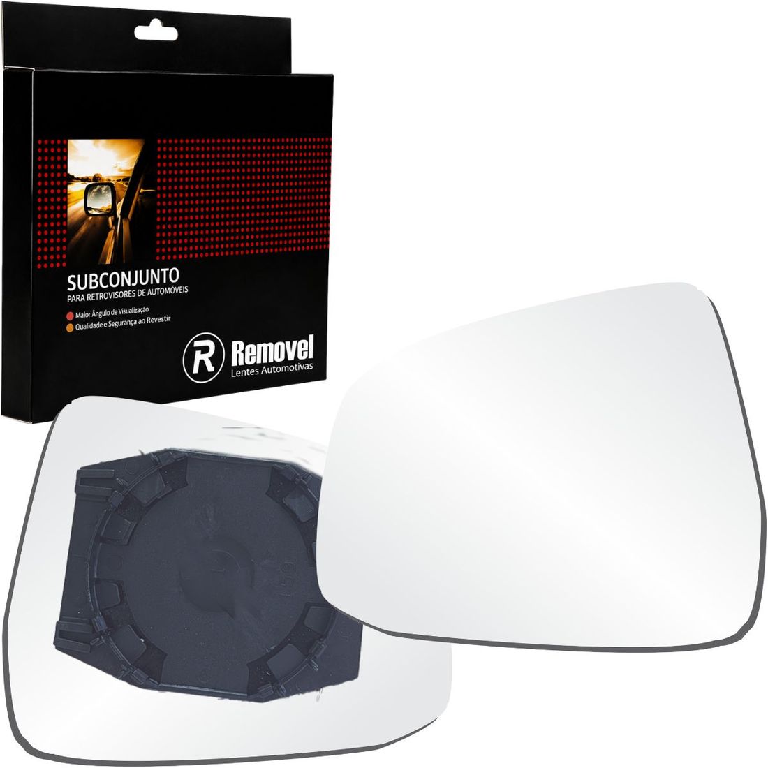 Lente Retrovisor Esquerdo Ford Focus 2009 A 2019
