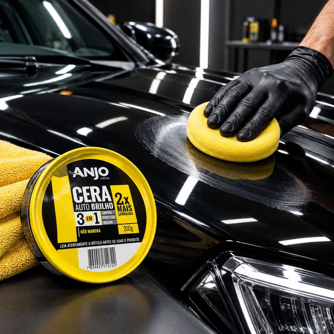 Cera Carnaúba 200g Limpadora Anjo