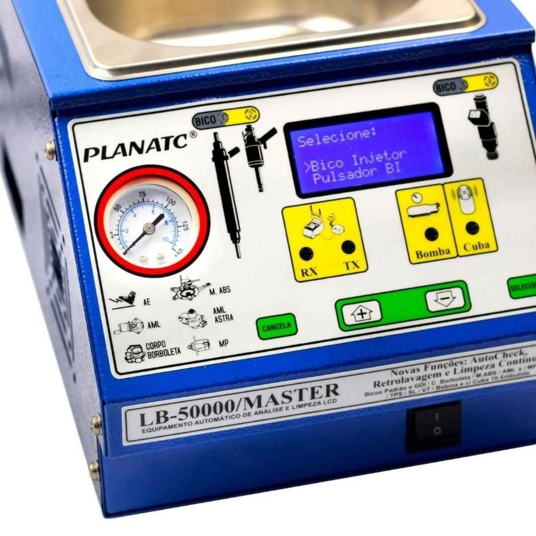 Máquina Limpeza/Teste de Bicos Injetores LB-50000 Master FA PLANATEC