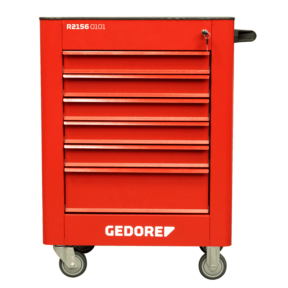 Carro de Ferramentas Gedore RED Vermelho 6 Gavetas 220peças GR21560101