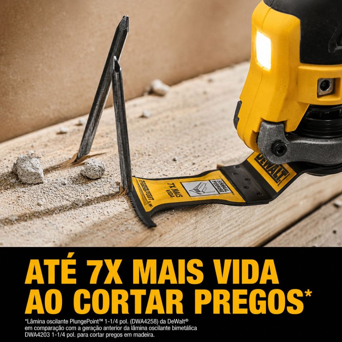 Lâmina Multiuso Metal Madeira 1.1/4 DeWALT Multiferramenta Lâmina Multiuso Metal Madeira 1.1/4 DeWALT Multiferramenta