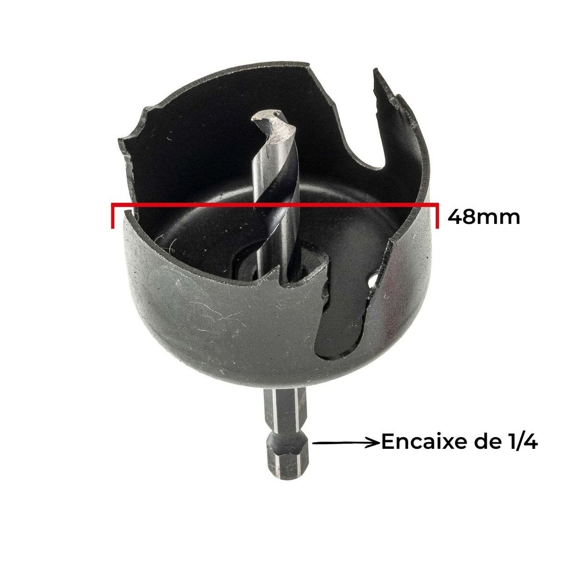 Serra Copo Madeira 48mm Bosch Encaixe 1/4" 2608594276