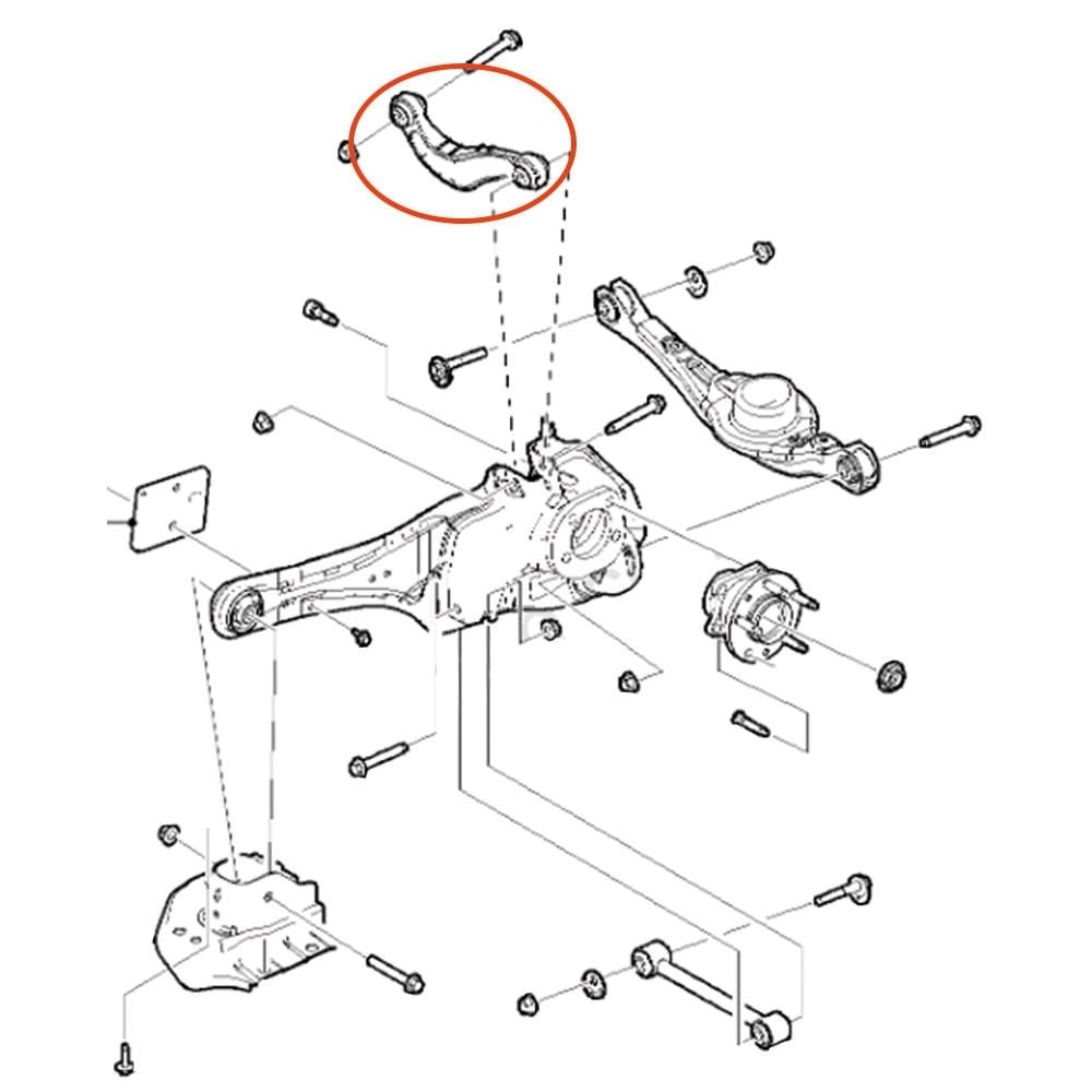 Braço Suspensão Traseiro Curvo Ford Edge - 2009 até 2010 APlus