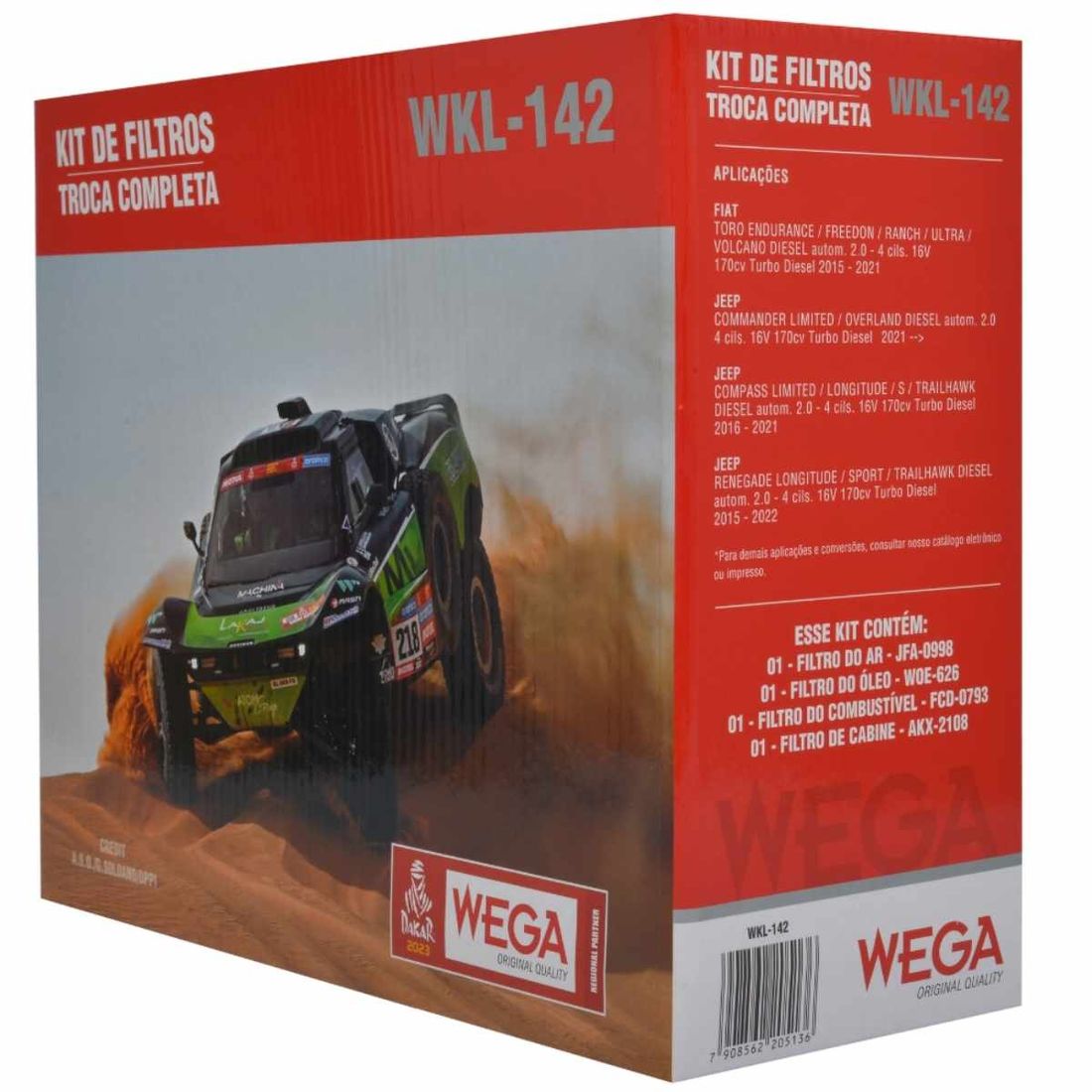 Kit Filtros Fiat Toro 2.0 Jeep Renegade Diesel