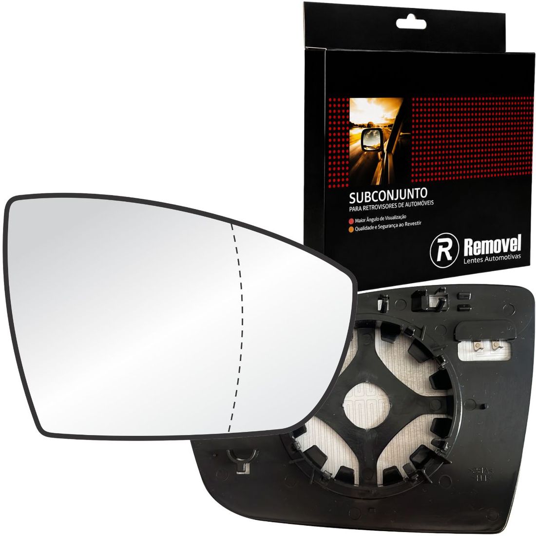 Lente Retrovisor Direito Ford Ecosport 2013 A 2017 - Térmico/Asférico