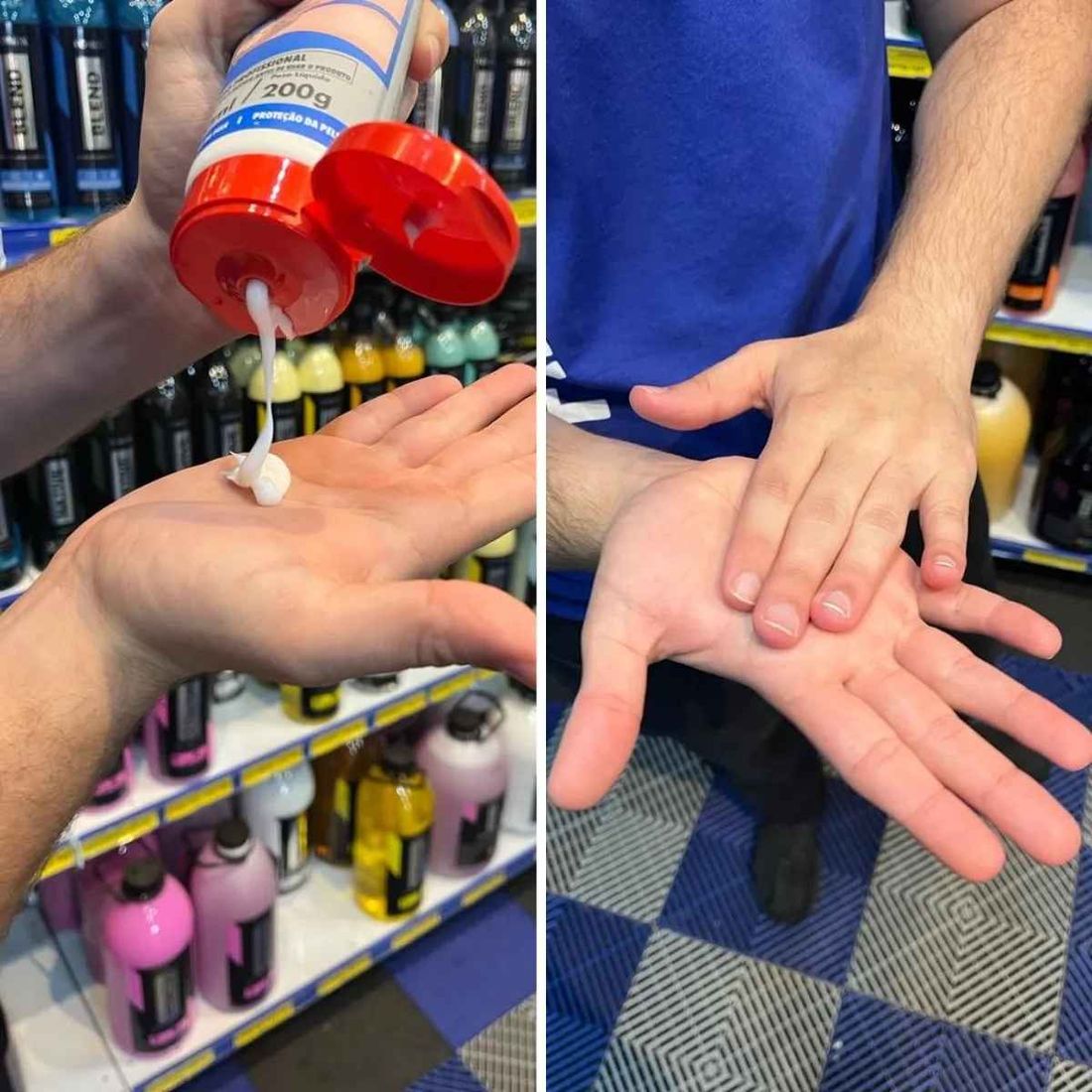 Luva Química Pro 3 Creme De Proteção Resistente À Água Óleo