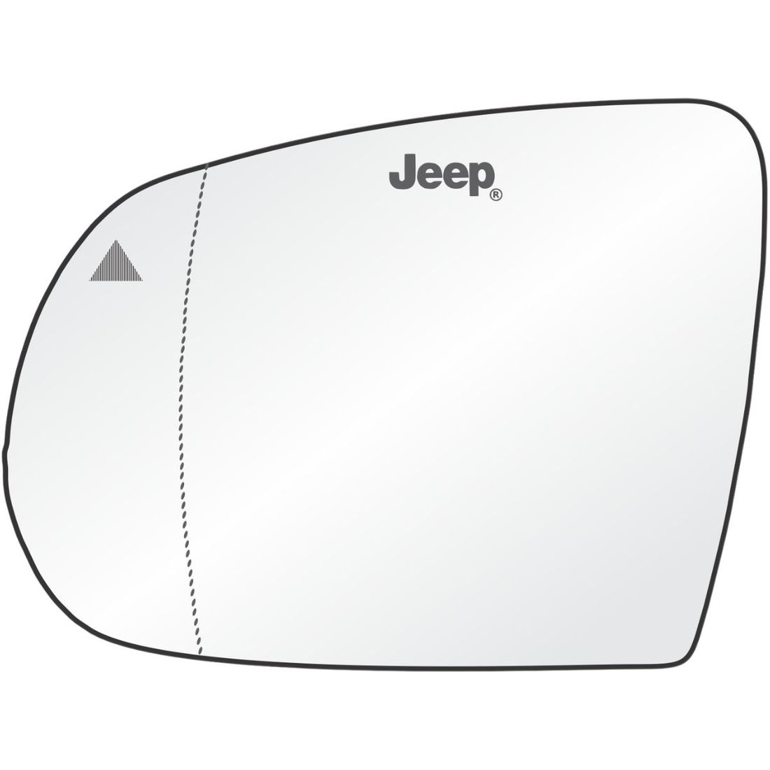 Lente Retrovisor Esquerdo Jeep Compass Commander C/Imagem do Sensor